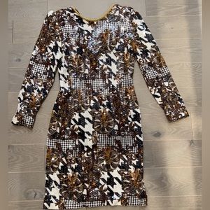 Stunning Sequin Print Dress — Worn Once